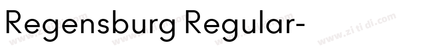 Regensburg Regular字体转换